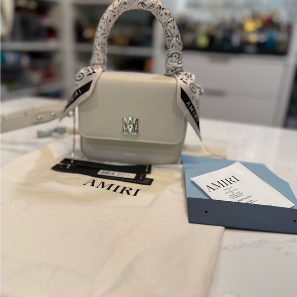 AMIRI White Micro MA  Bag with Logo Accent - New - Picture 1 of 8